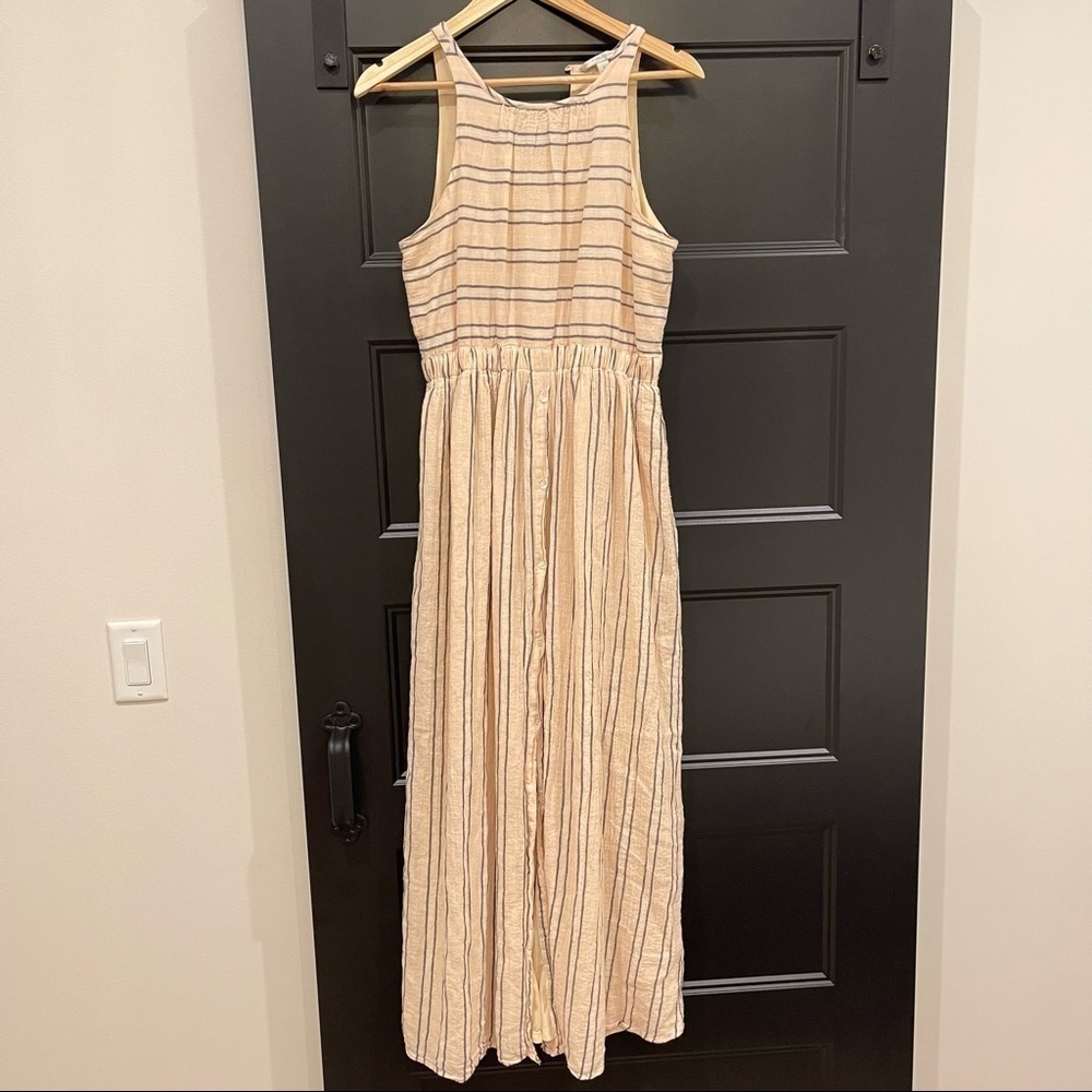Lauren Conrad Sleeveless Multi Stripe Maxi Dress Size Small
